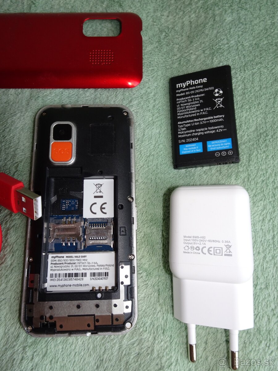 Predám seniorský MYPHONE HALO EASY s nabíjačkou - 3