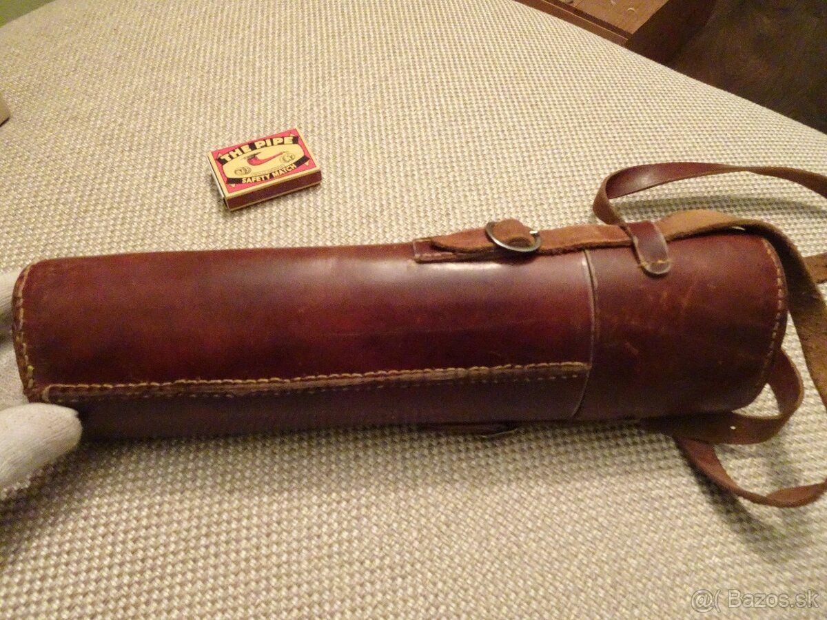 Predám kožené RUČNE ŠITÉ púzdro na puškohľad - 3