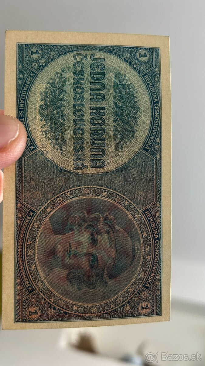 Bankovky Protektorát ČaM 1 koruna nevydaná unc- - 3