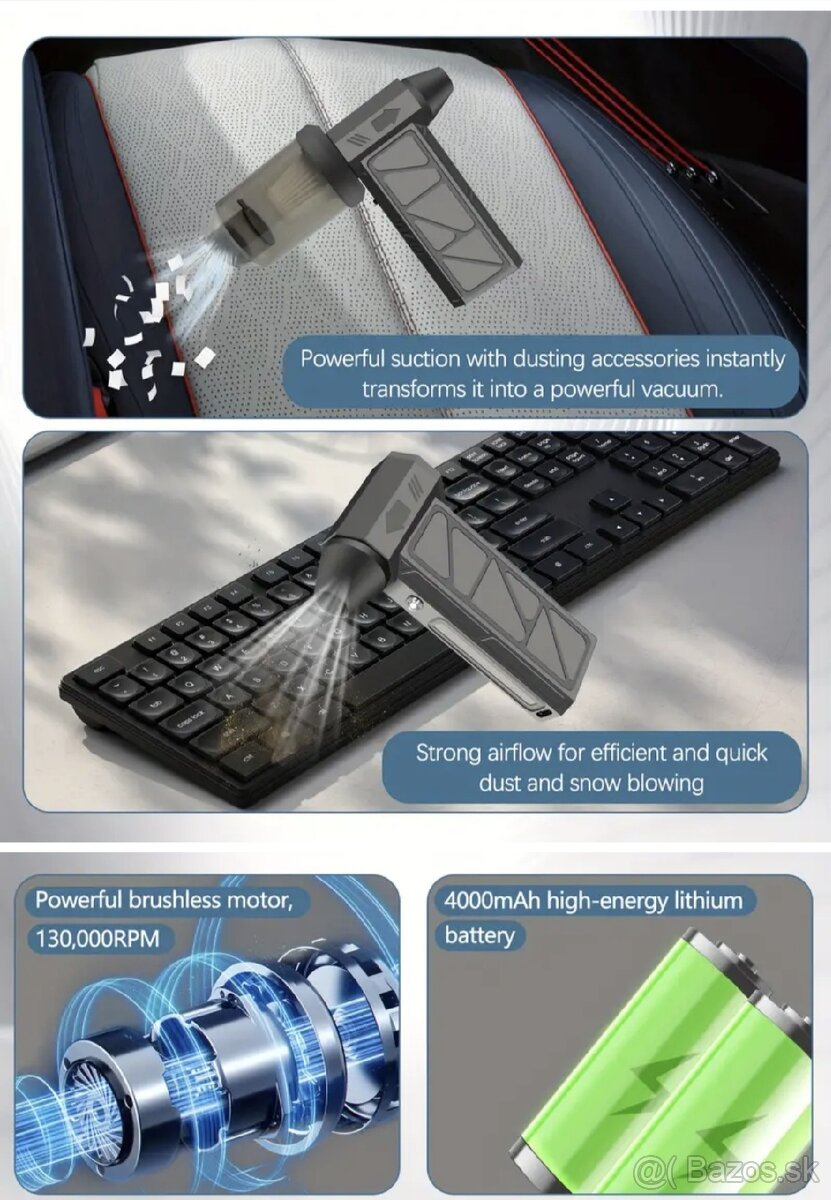 Silný ventilator, vysávač. - 3