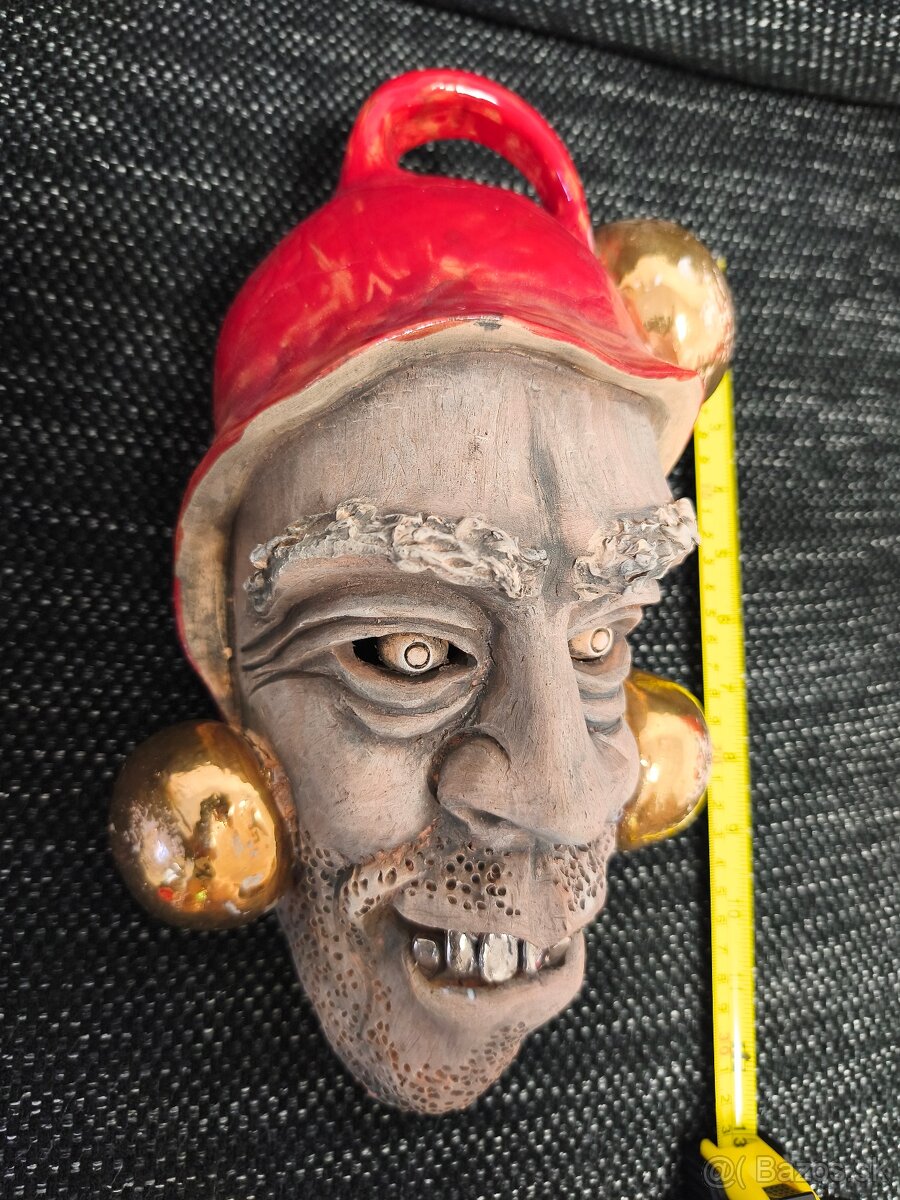 Keramické maska s pálenej hliny - 3