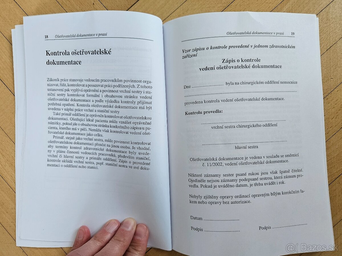 Ošetrovateľská dokumentace v praxi - 3
