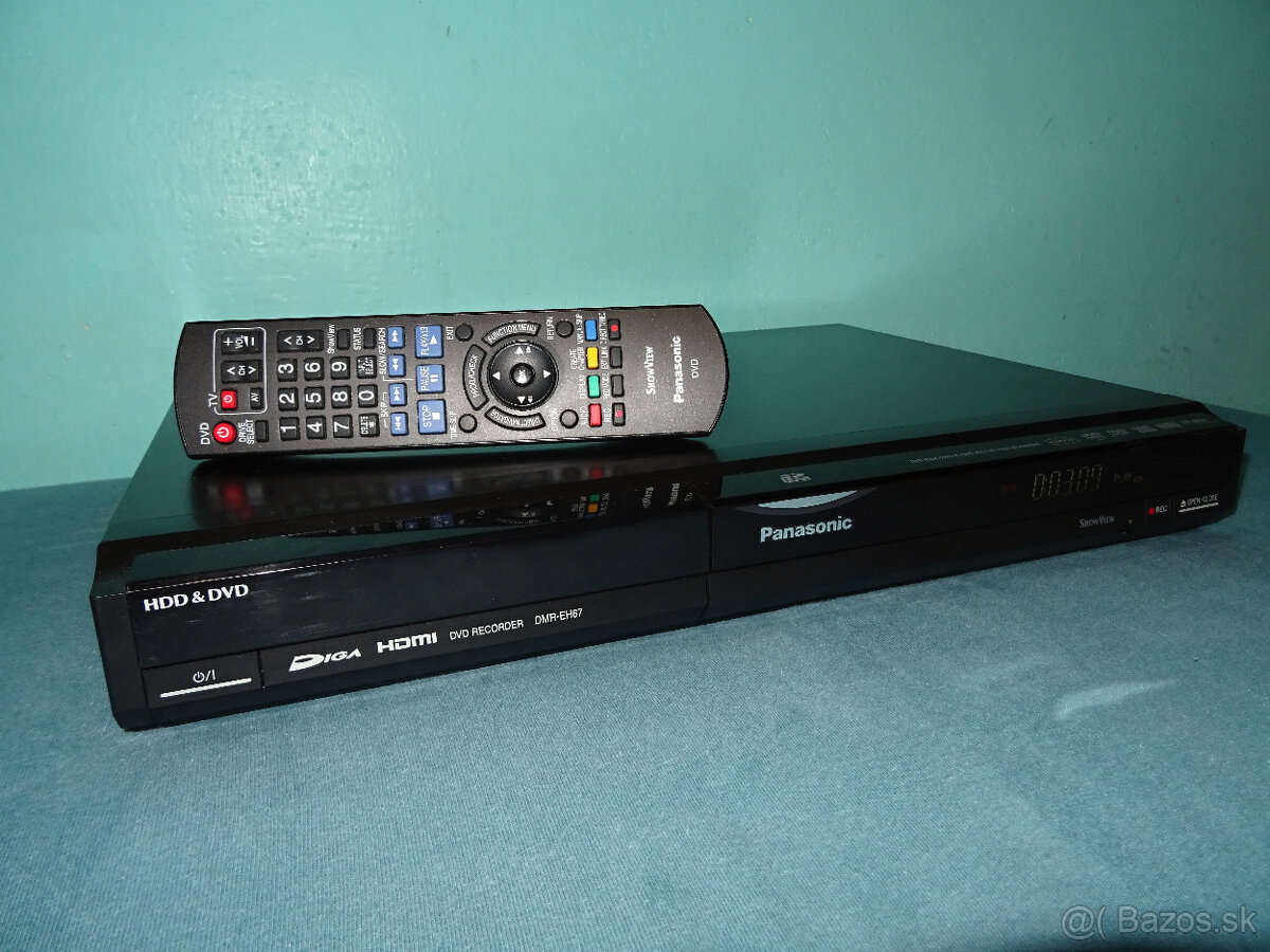 DVD rekordér Panasonic DMR-EH67 - 250 GB HDD - HDMI- DV IN - 3