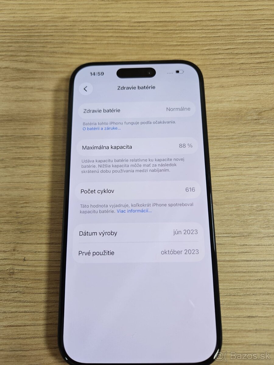 Apple iPhone 15 Pro - 256GB - Bateria 88% - 3