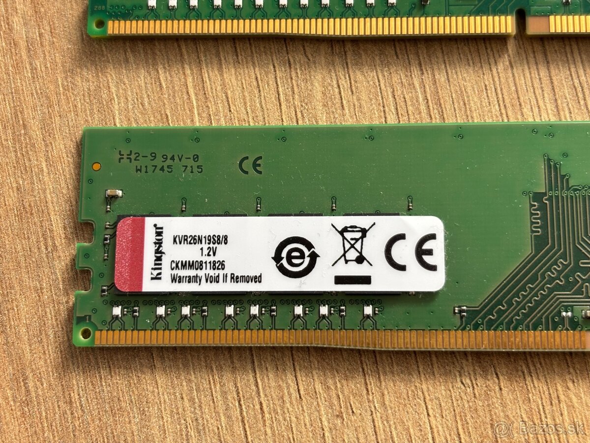 Kingston 2x8GB DDR4 2666MHz CL19 - 3