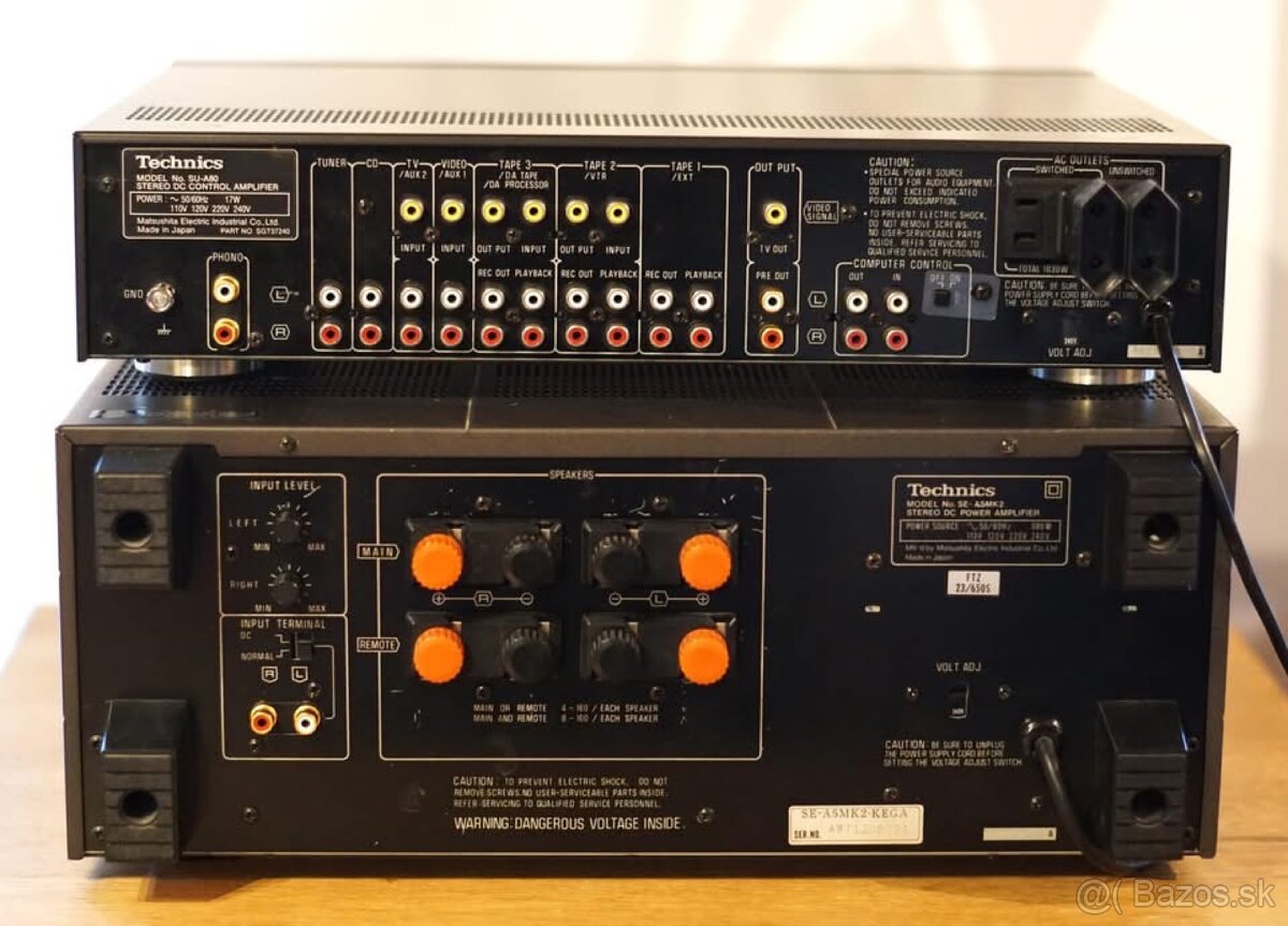 TECHNICS koncový zesilovač a předzesilovač - 3