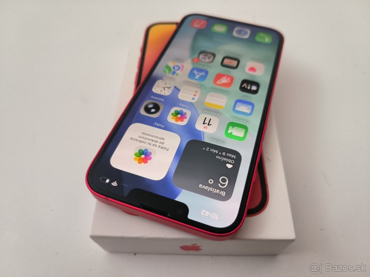 apple iphone 14 128gb Red / Batéria 100% - 3