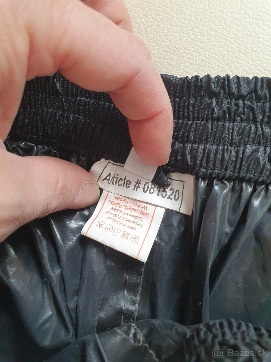 Modeka nohavice do dažďa – čierne, veľkosť L - 3