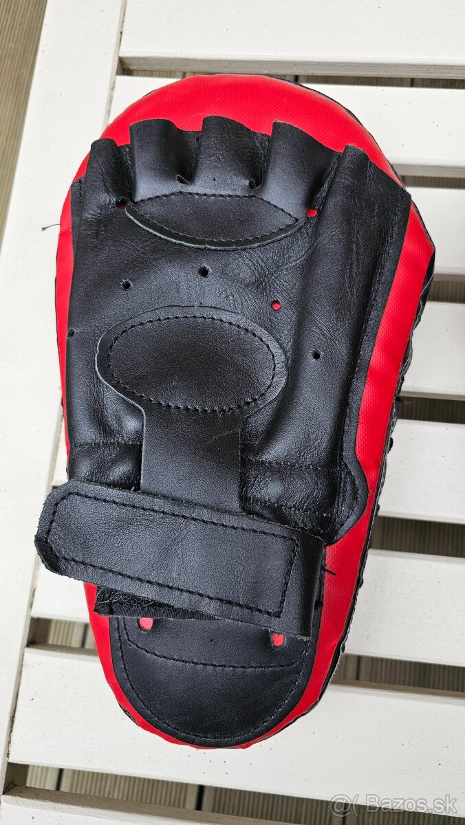 Lapy boxovacie "Katsudo" plastel - predĺžené/červené - 3