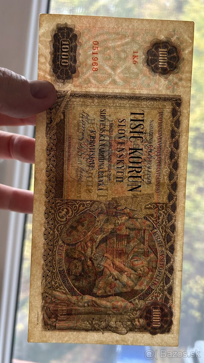 Bankovky Slovenský štát Neperforované aunc - 3