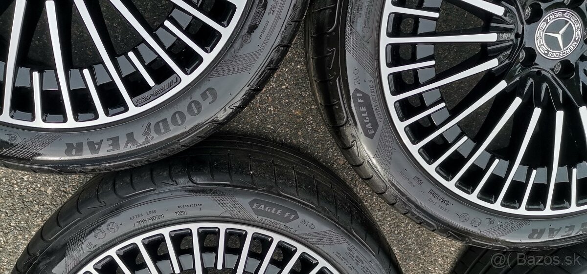 21"alu original Mercedes s letními pneu 255/45R21 Continen - 3