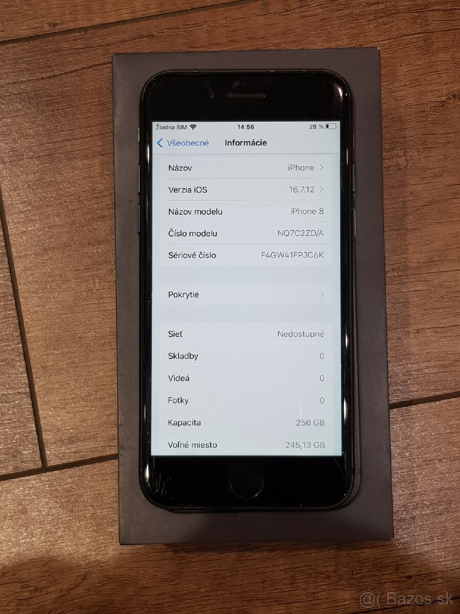 iPhone 8 256GB Bat: 98% - 3