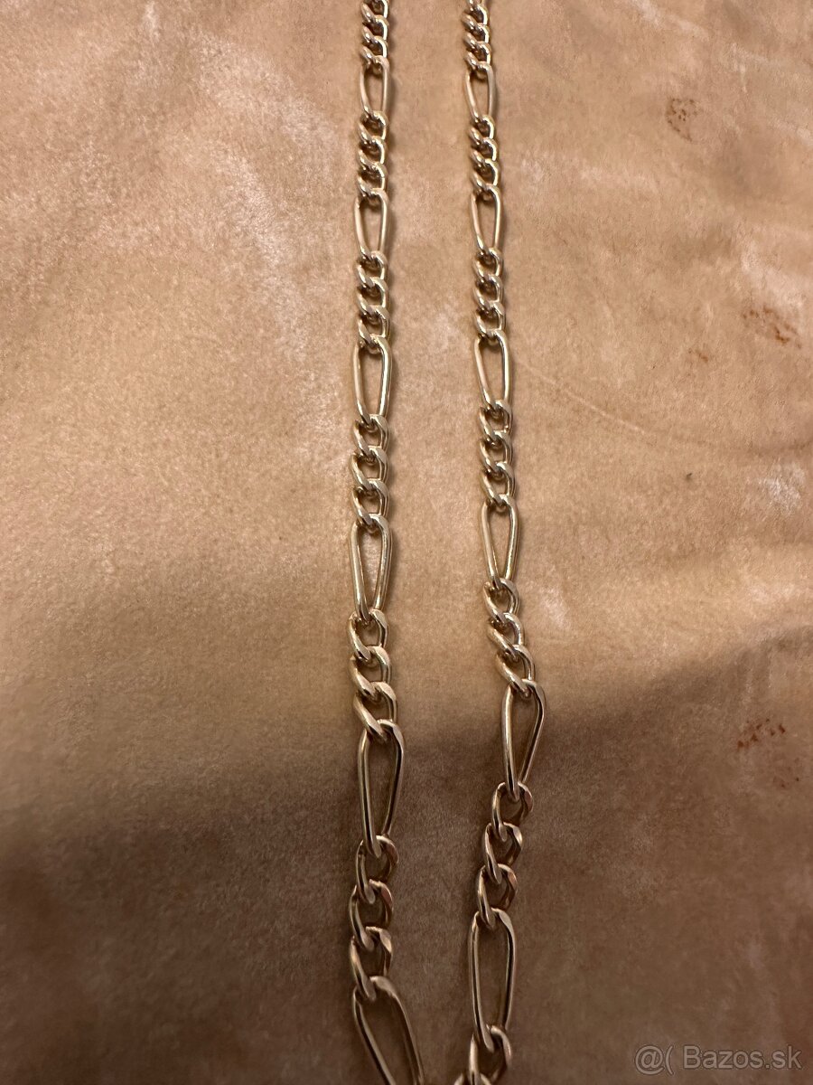 plná zlata retiazka na krk Figaro 14kt zlato - 3