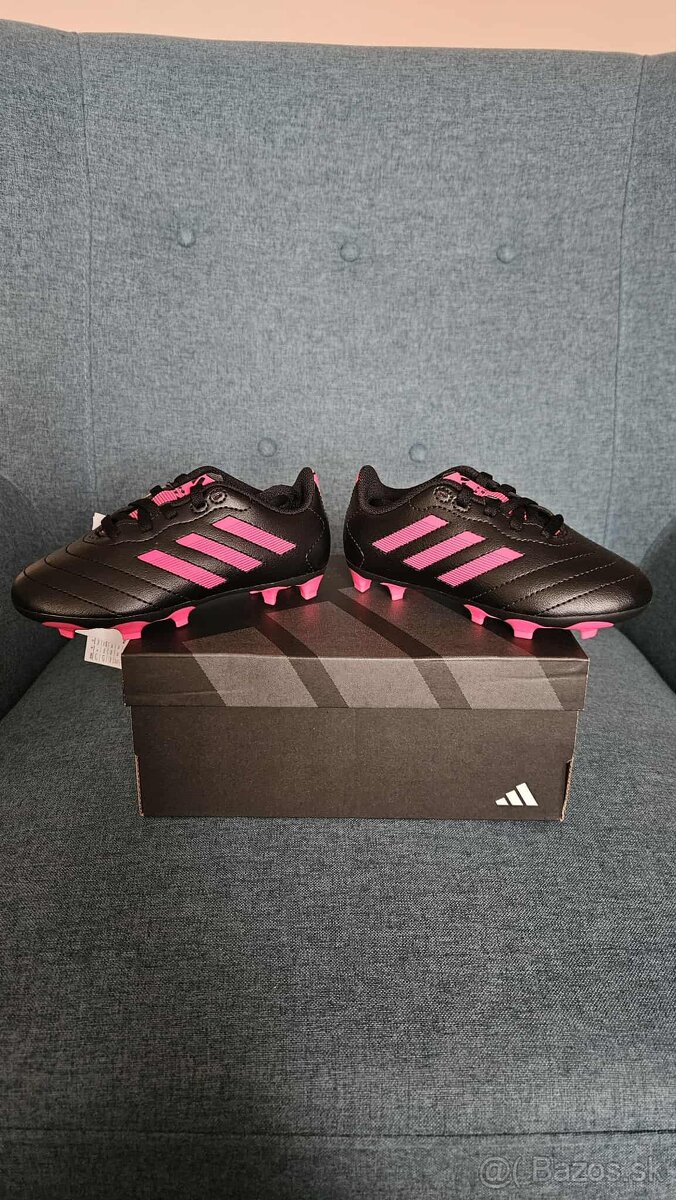 Kopačky Adidas Goletto ( Čierno-ružové ) - 3