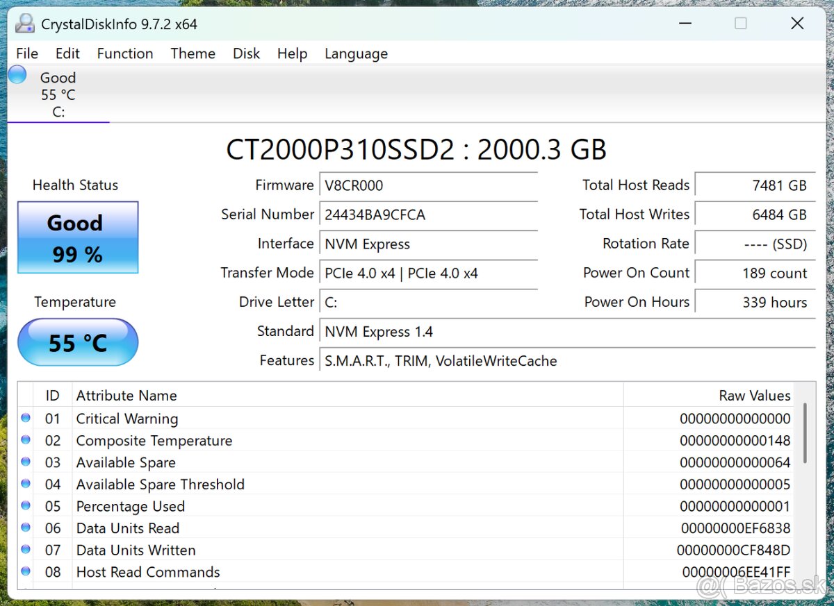 SSD Crucial P310 2230 2TB - 3