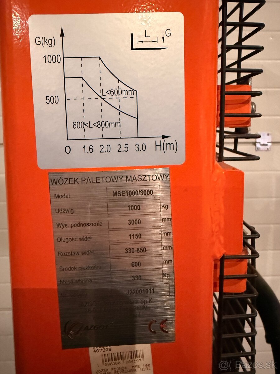 Paletovy vozik, stohovaci vozik - 3