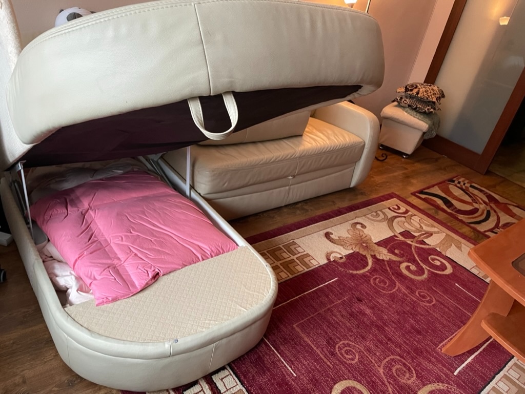 Sedacia súprava kožená gauč+kreslo - 3