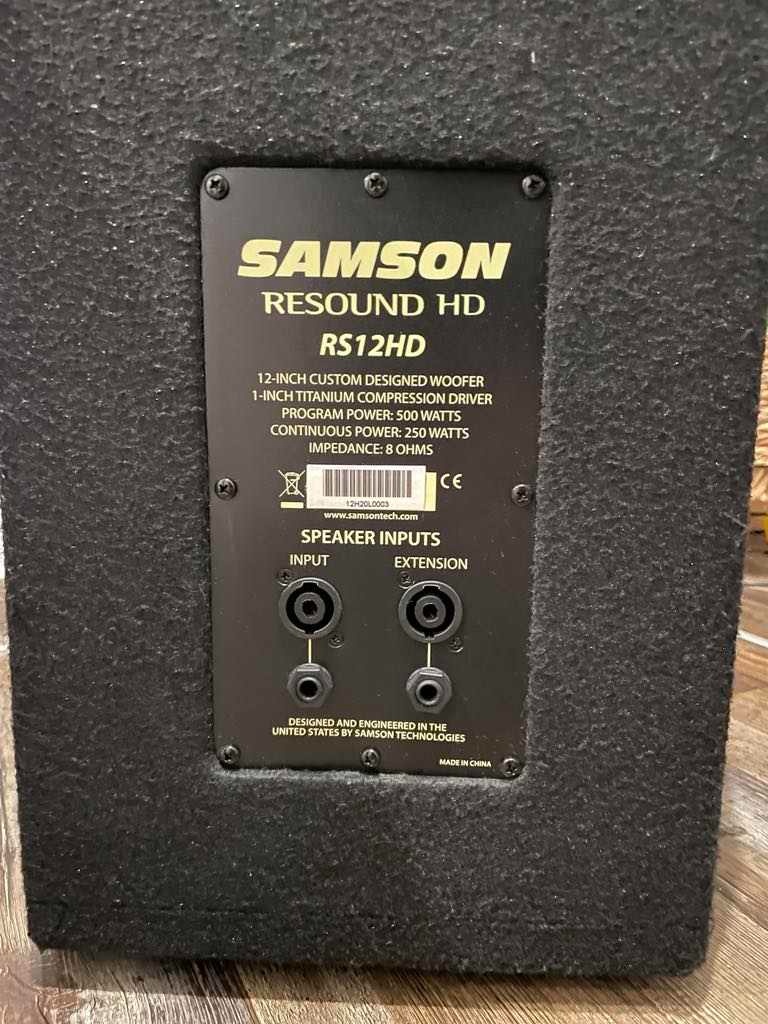 Dvojpásmový pasívny reprobox Samson RS12HD - 3