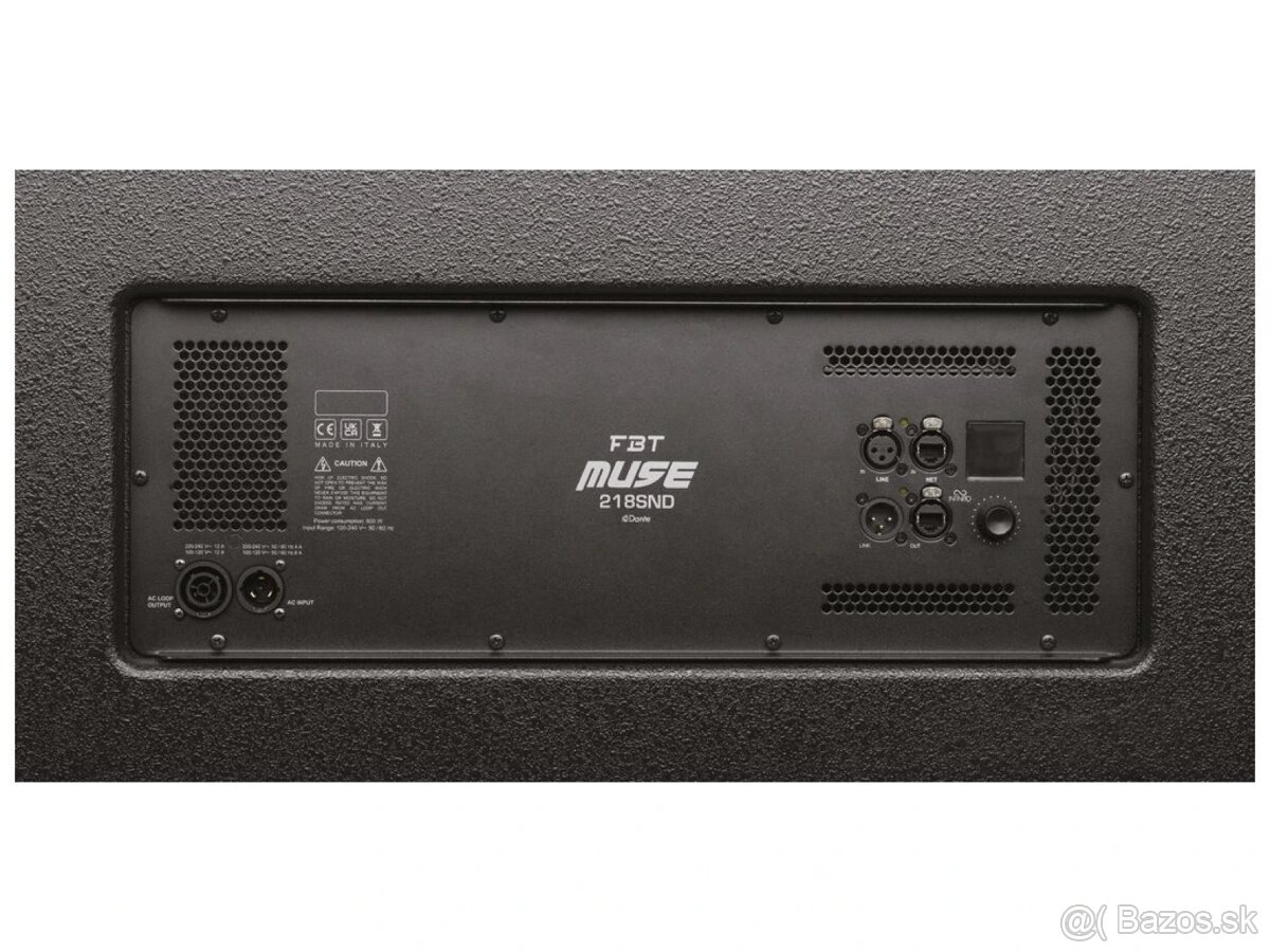 FBT MUSE 218SND, Active Subwoofer - INFINITO Network - Dante - 3