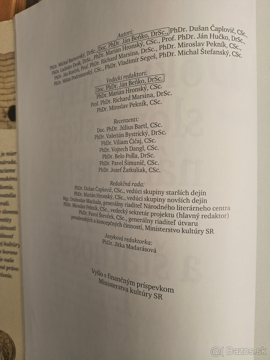 Dokumenty slovenskej národnej identity a štátnosti - 3