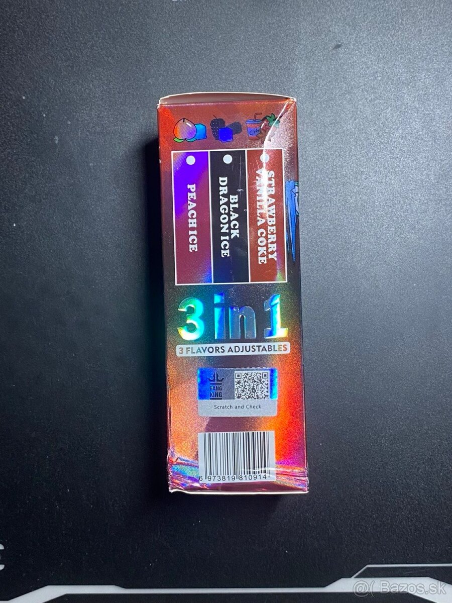 Vape Bang 85K – NOVÁ, NEROZBALENÁ, 3 PRÍCHUTE - 3