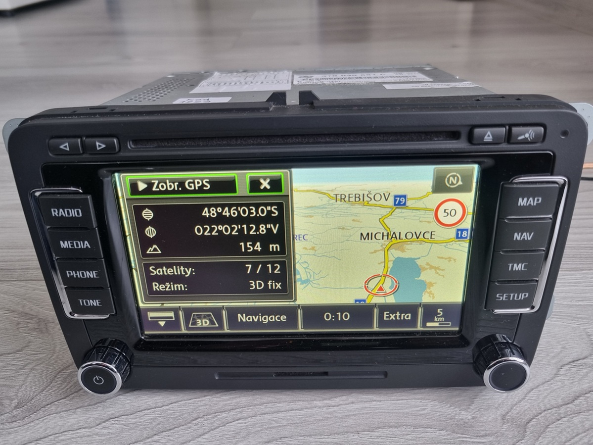 Skoda Columbus 2014 RNS510 Navi LED SSD Mapy V17 2020 - 3