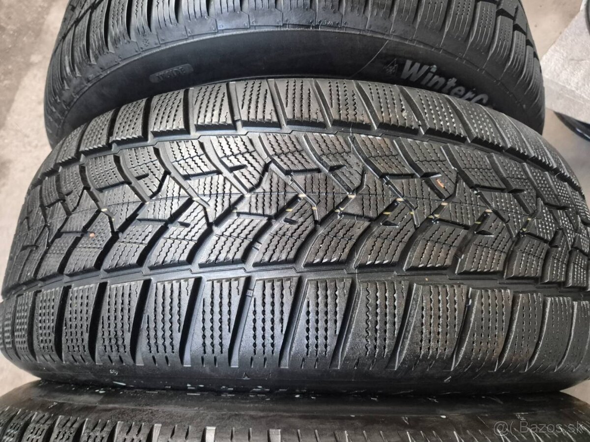 235/55 r19 zimné 4 ks CONTINENTAL+DUNLOP dezén 7,4 - 7,3 mm - 3