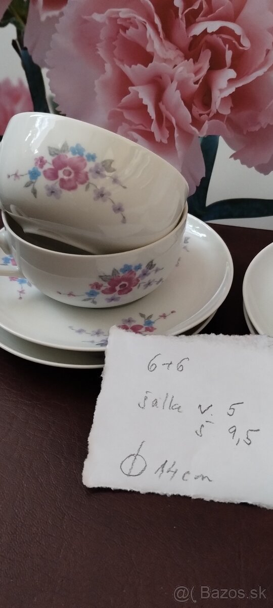 Porcelánové šálky 10+10 - 3