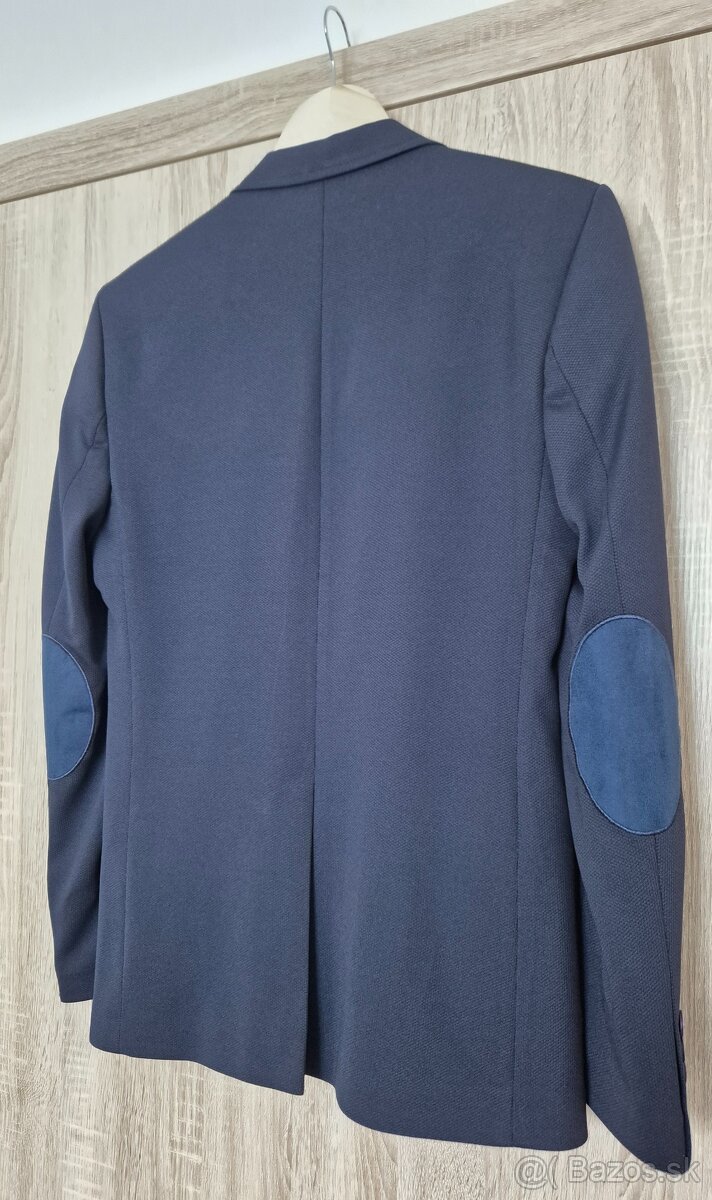 Tmavo modré pánske sako - 3