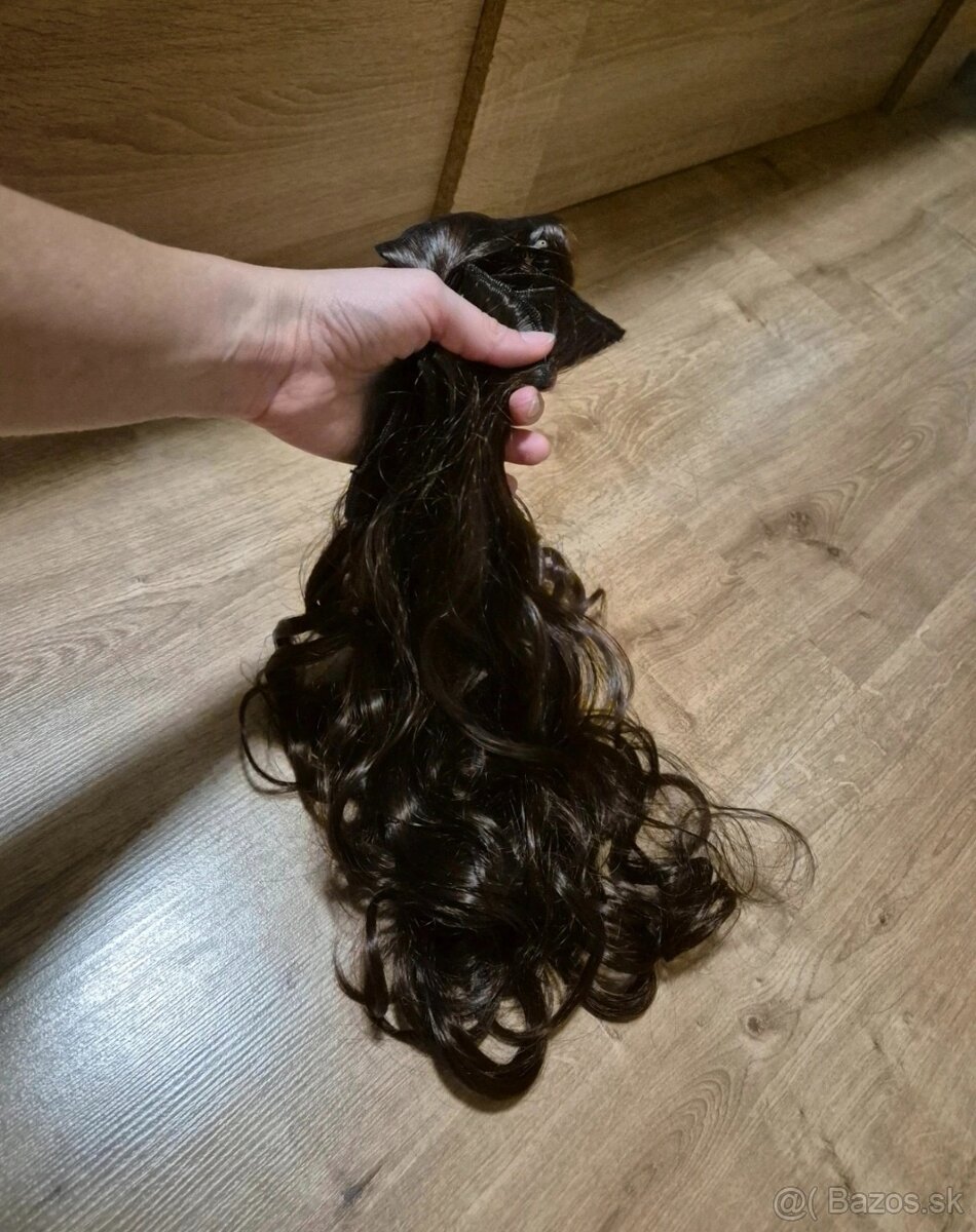 Príčesky na vlasy - hnedé - 3