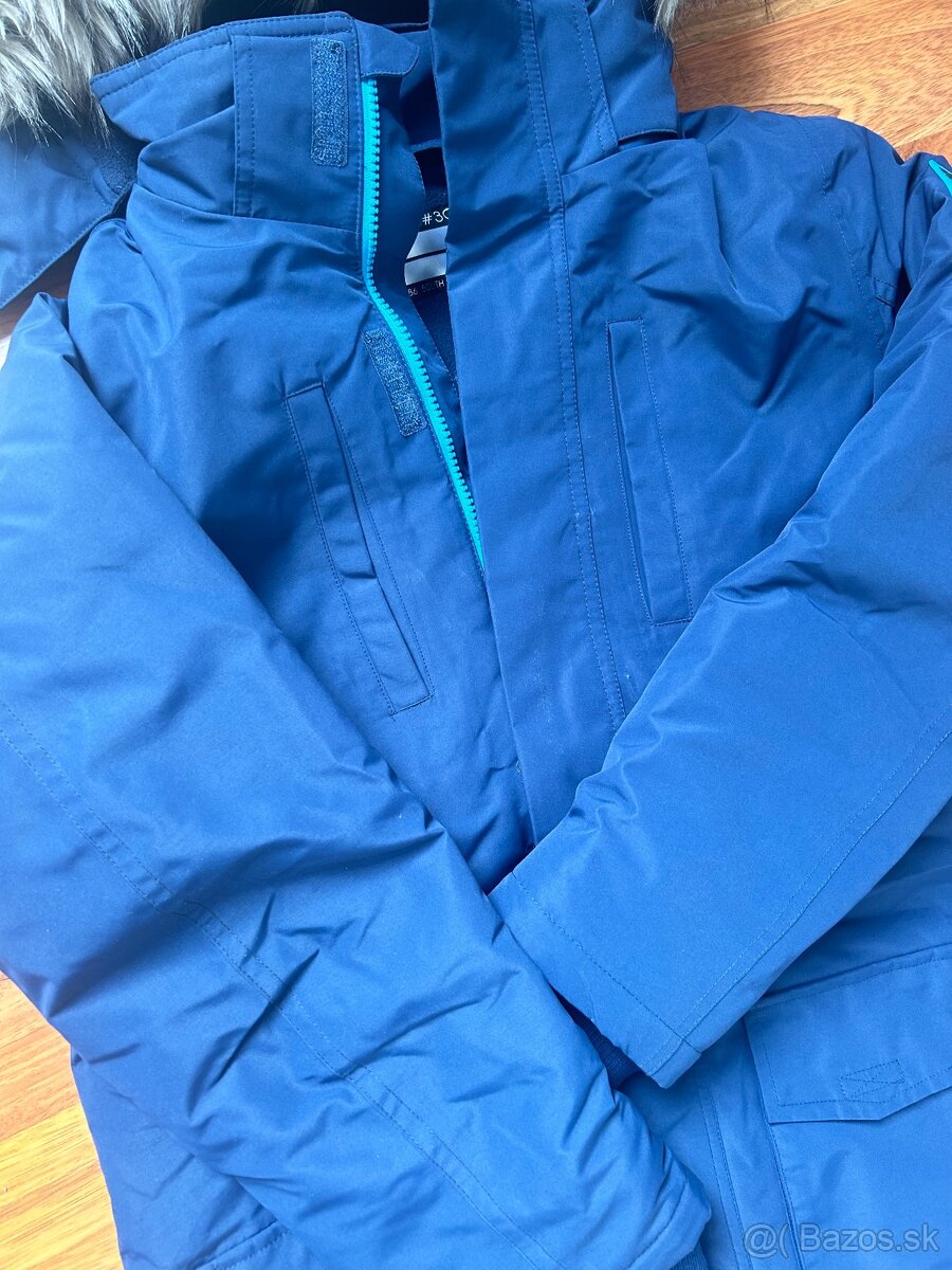 Modra zimná bunda Parka 164/170 - 3