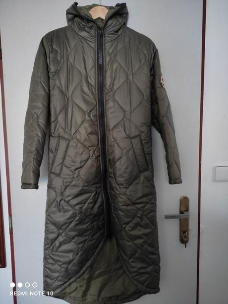 Prechodná olivová prešívaná bunda -M,L - 3