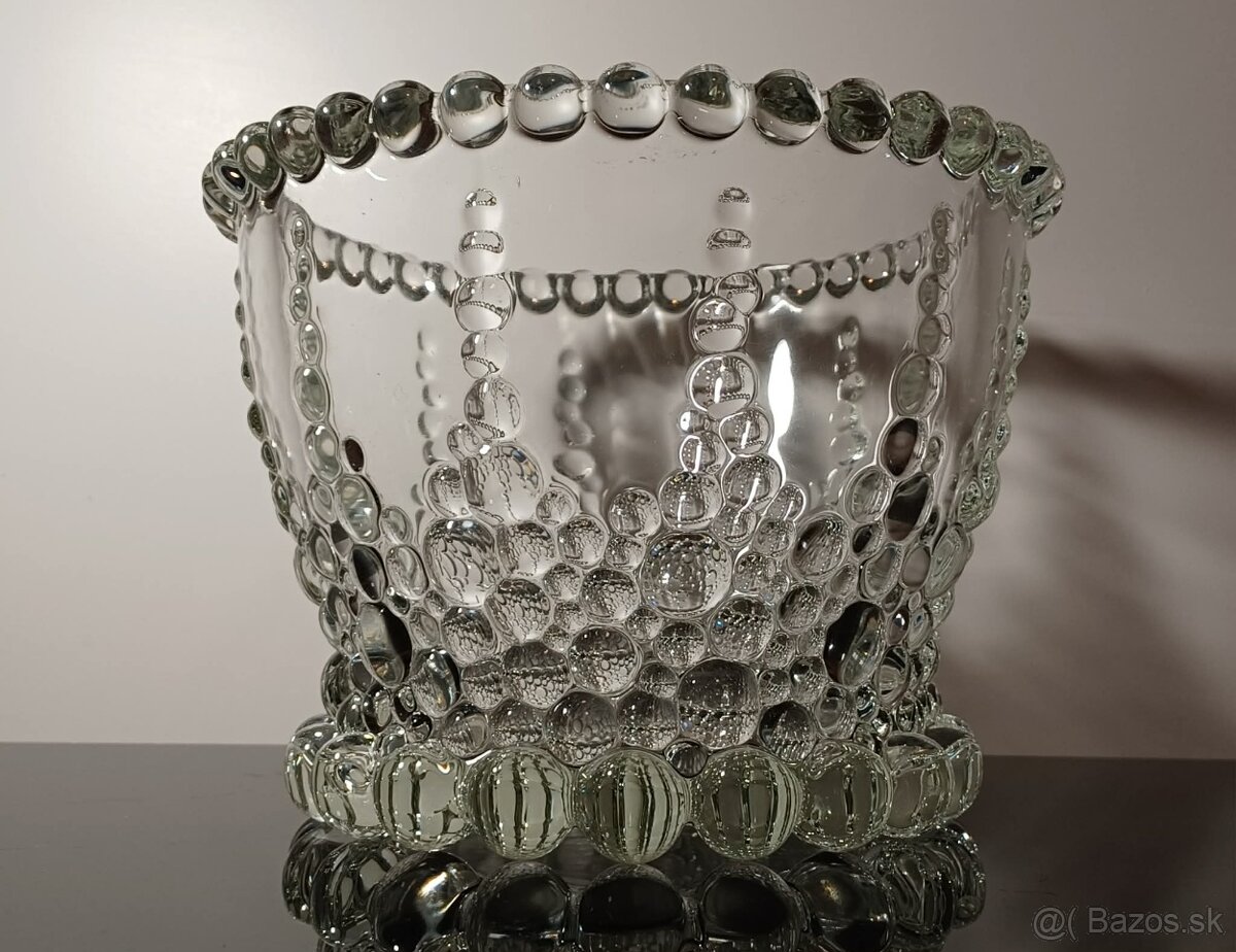 Nádherná efektná veľká sklenená misa - 3