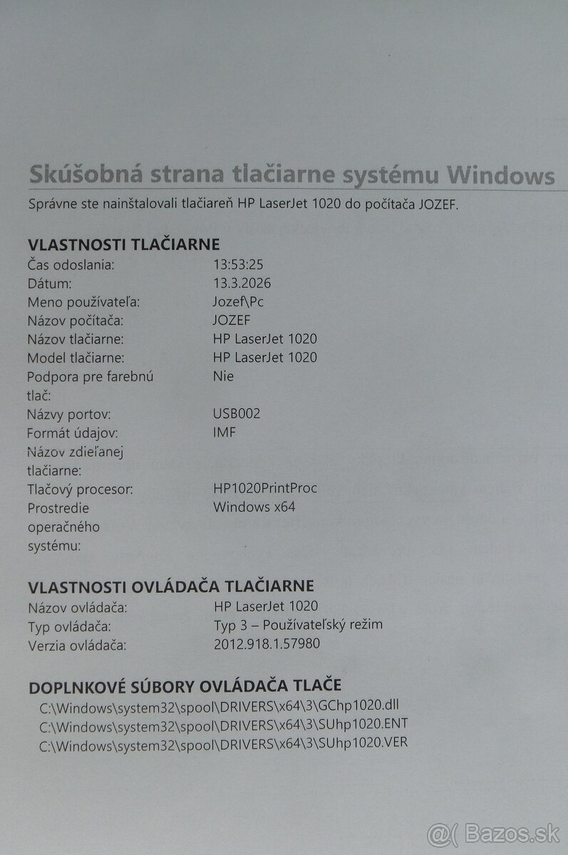Laserová tlačiareň HP LaserJet 1020 . - 3