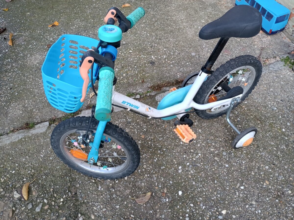 Detský chlapčenský bicykel 12" pre 3-5 rokov s kolieskami - 3