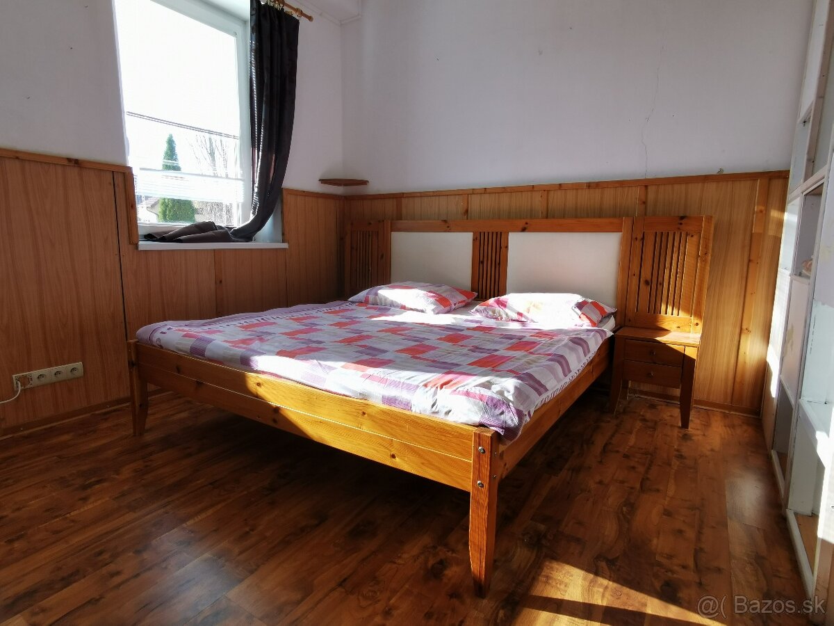 Manželská posteľ z masívu – komplet set - 3