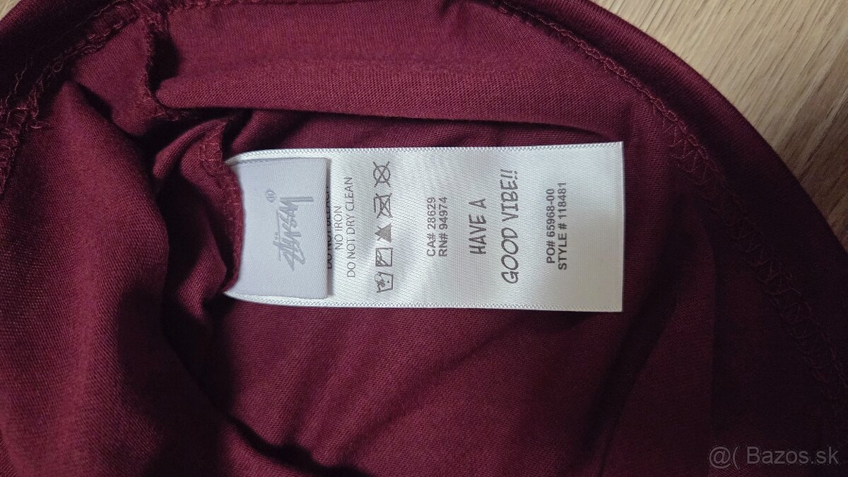Stüssy Fuzzy Dice Tee burgundy/pink - 3