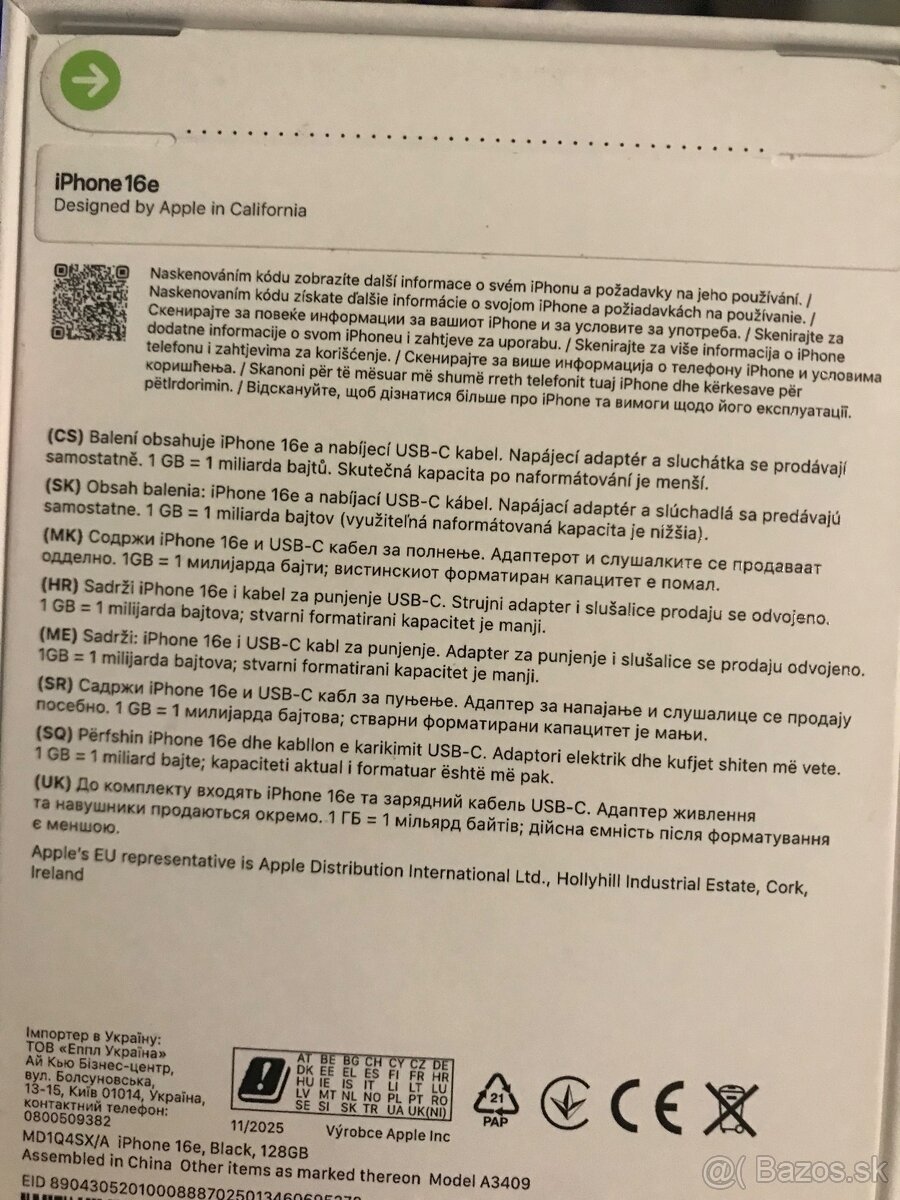 iPhone 16e 128gb úplne Nový - 3