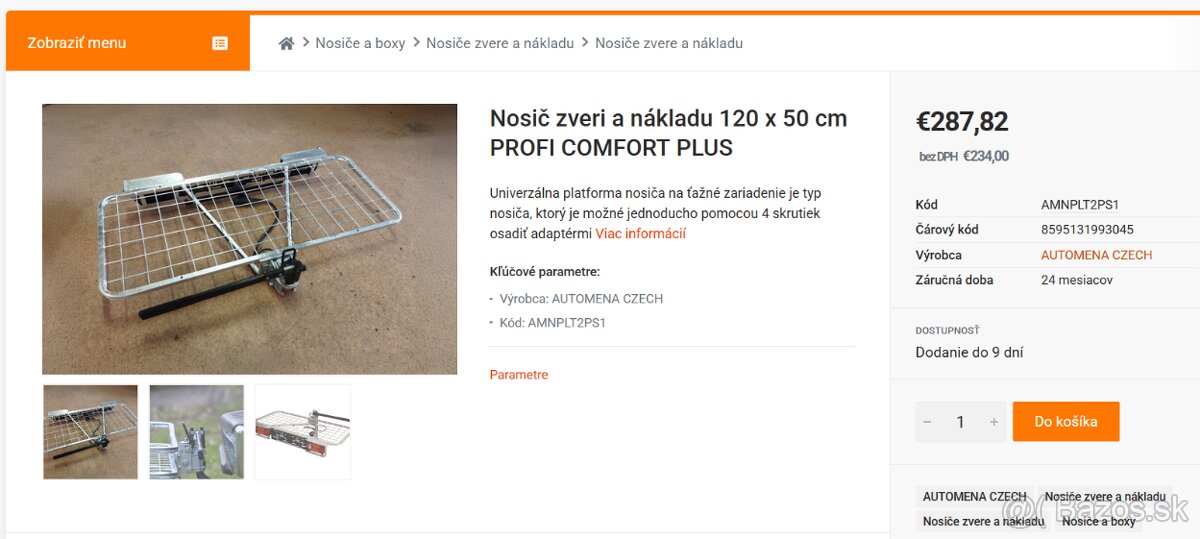 Nosič na ťažné zariadenie - 3