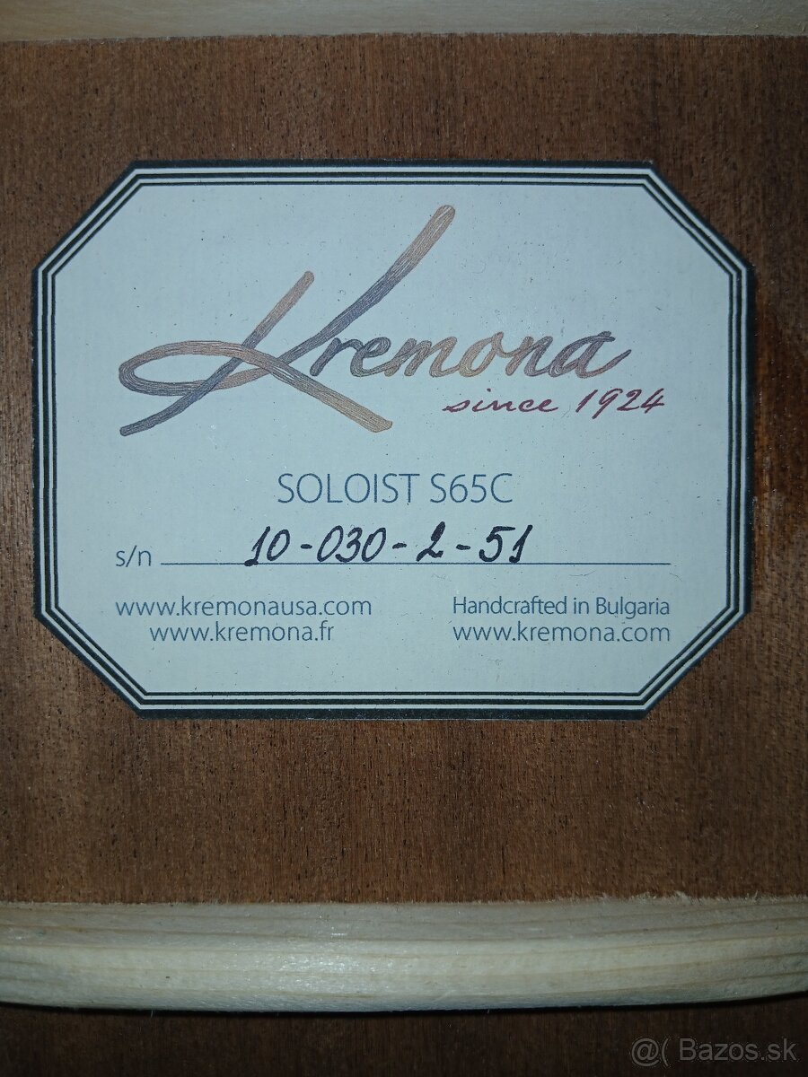 Klasická gitara Kremona Soloist S65C - 3