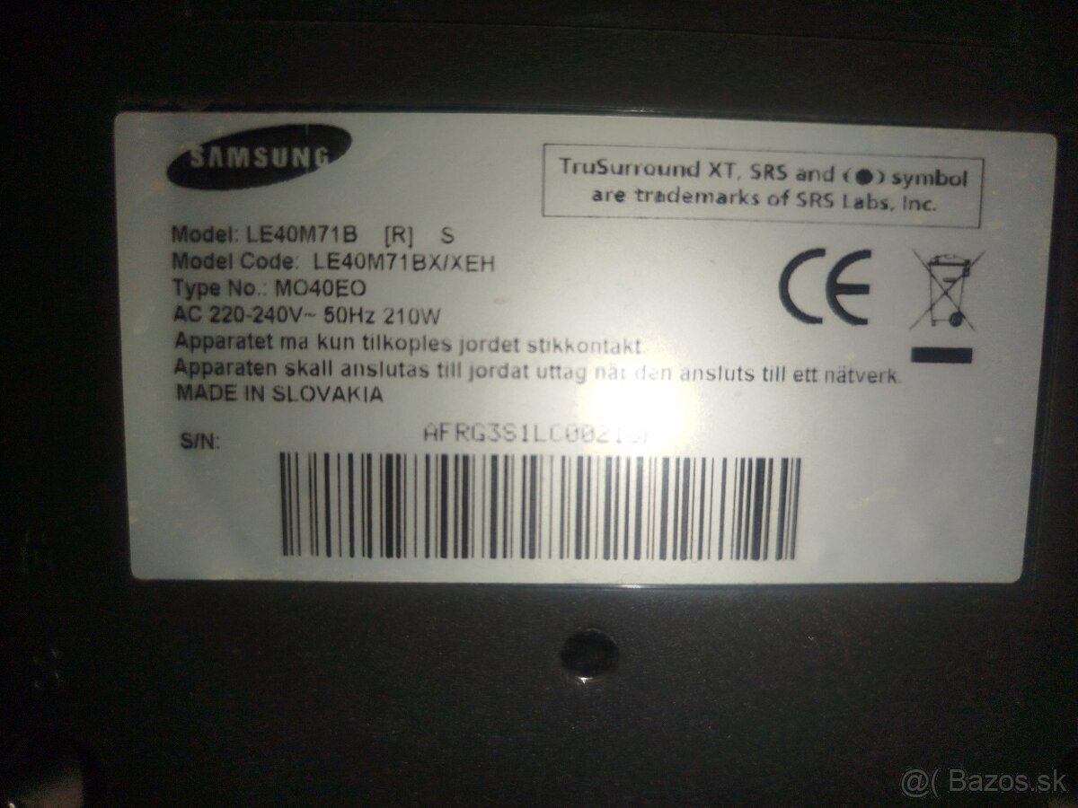 Samsung 40'' - 3