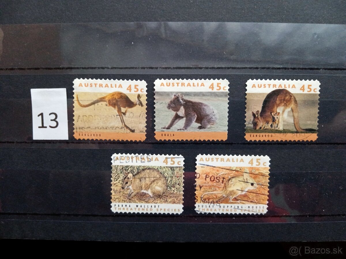 Poštové známky č.424 - FAUNA SVETA I. - 20 ks sérií - 3