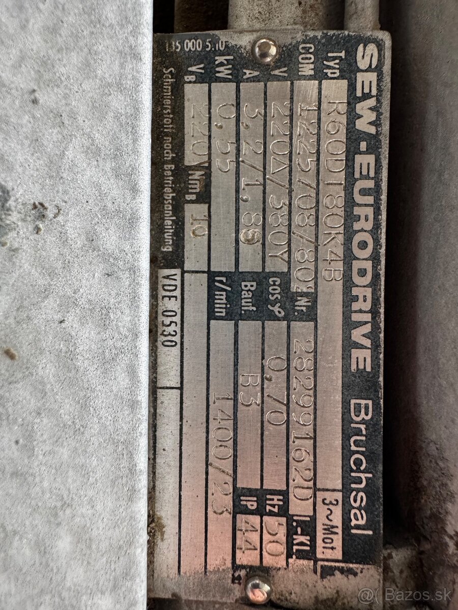 priemyselný prevodový elektromotor SEW-EUR - 3