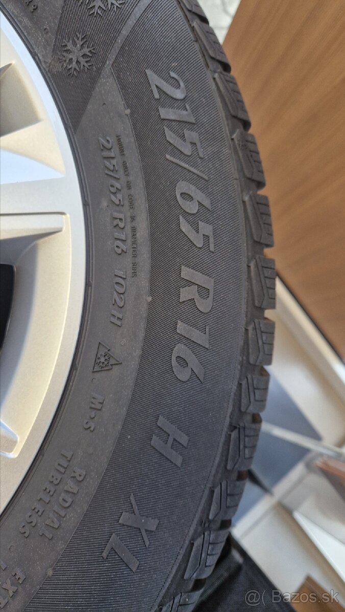 Predam nove zimne kolesa (pneu+disky+puklice) 16" - 3