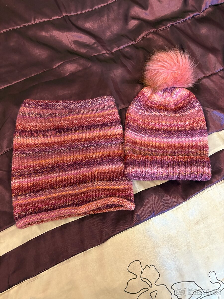 Damsky set ciapka a nakrcnik - 3