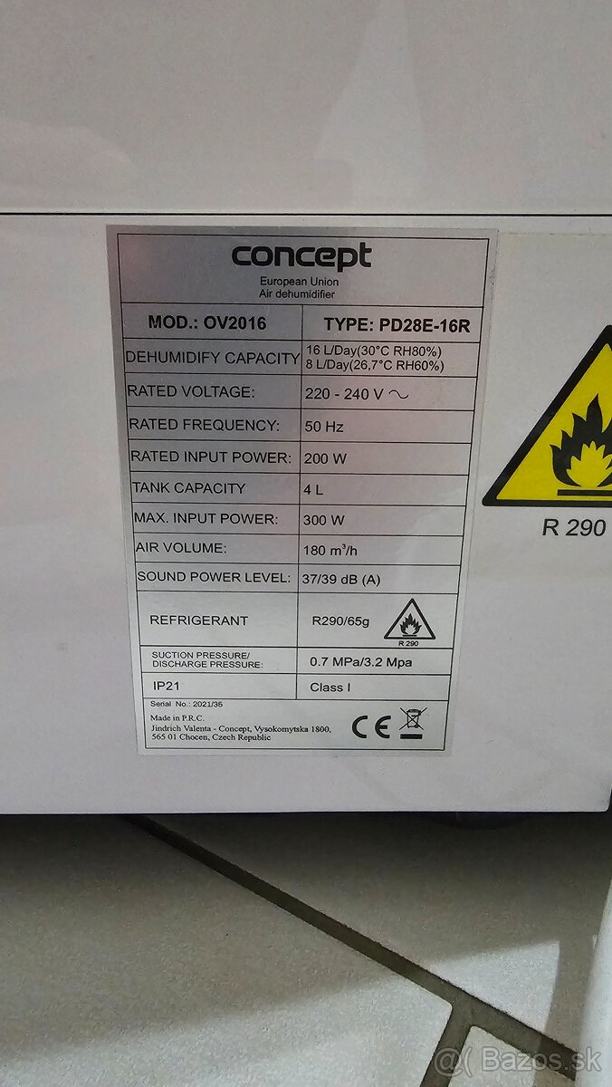 Odvlhčovač CONCEPT OV2016 - 3