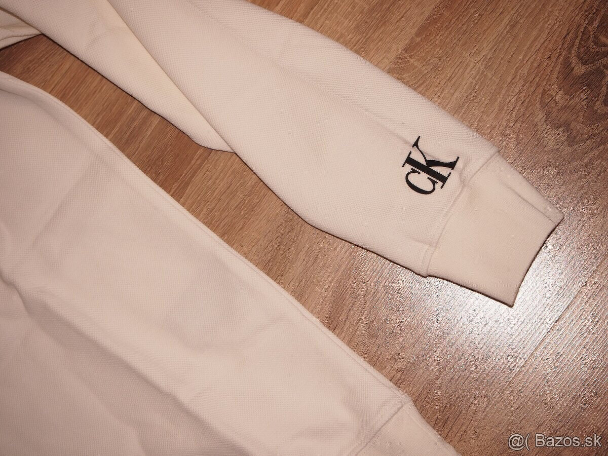 Calvin Klein pánska - chlapčenská mikina biela - 3