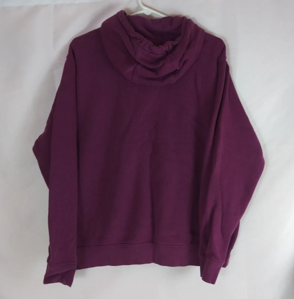 Nike Club Mikina Fleece Pullover Burgundy - 3