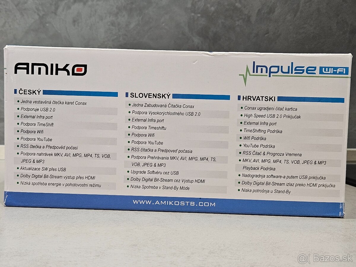 Satelitný set top box Amiko Impulse DVB-S2 WiFi - 3