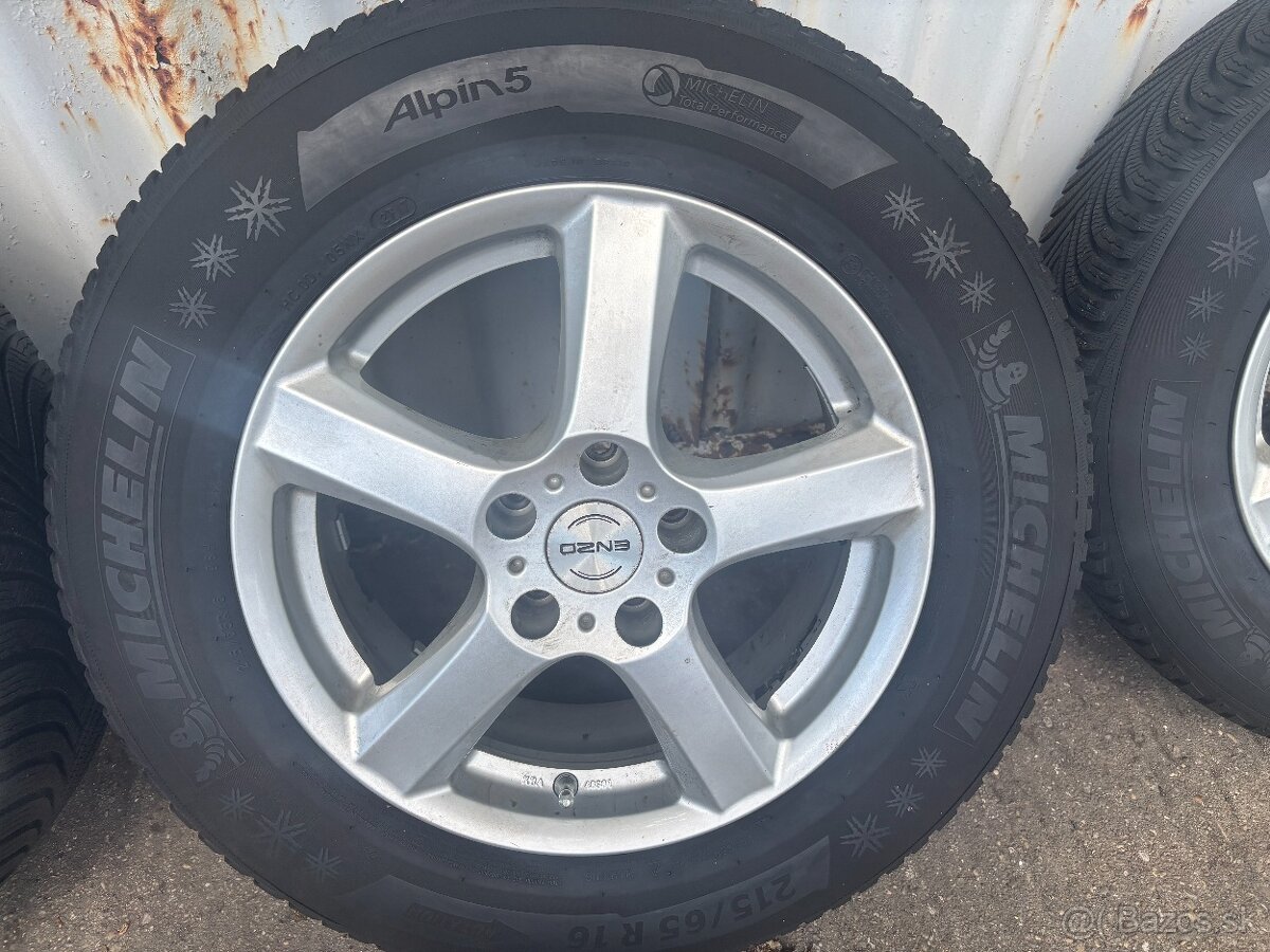 alu enzo 6,5x16 et 33 5x112+215/65 r 16 michelin a5 - 3